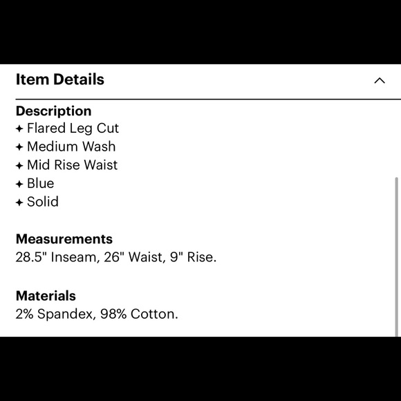 Theory flared leg jeans. Size 0 - Picture 3 of 3